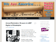 Tablet Screenshot of gayhistoryproject.epgn.com